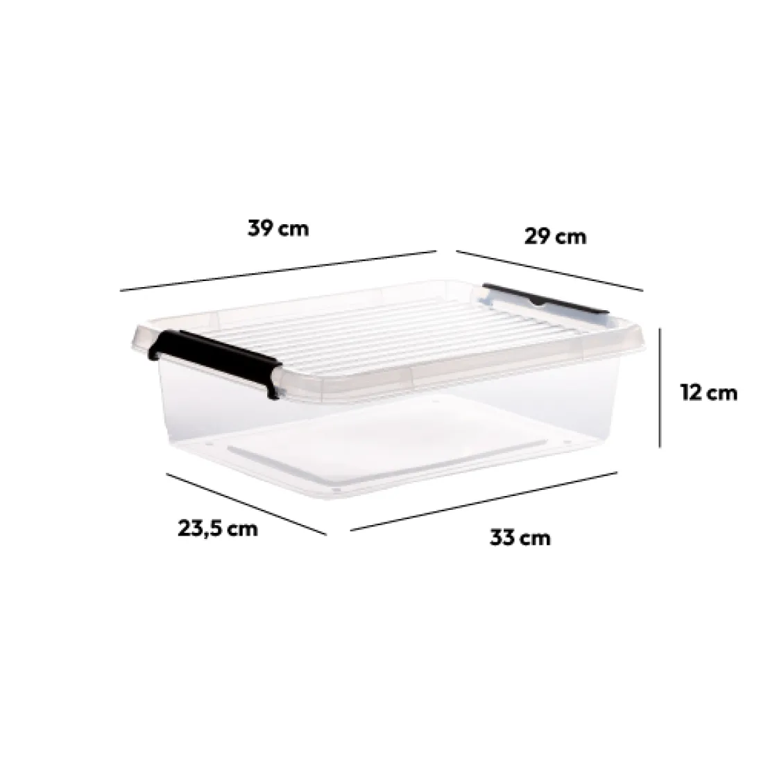 5five Boîte en plastique transparente 8,5L