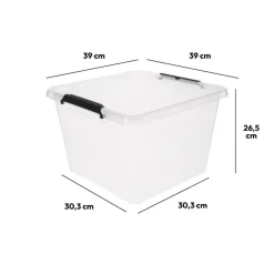 5five Boîte en plastique transparente 32L