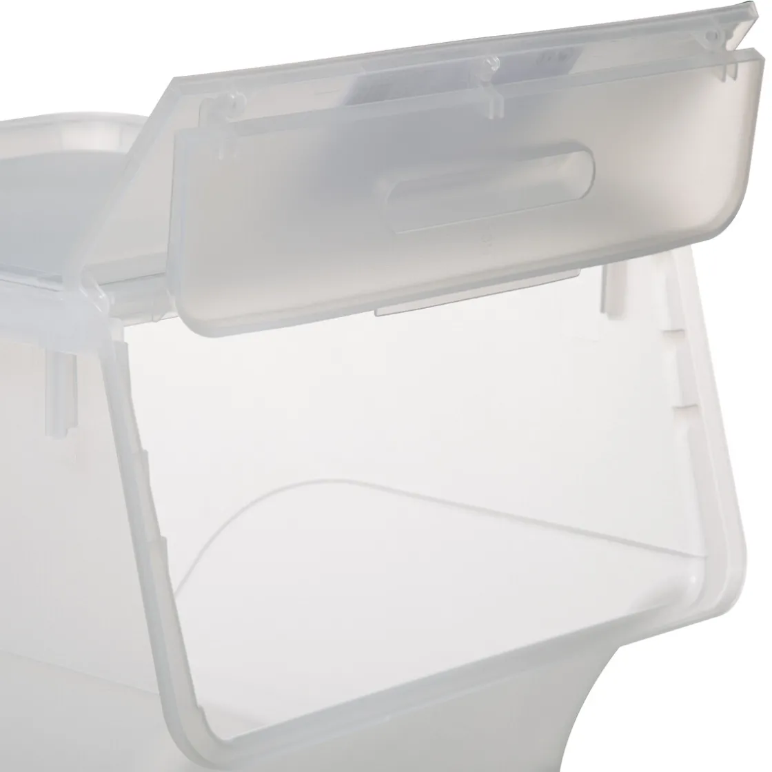 5five Boîte en plastique transparente à ouverture frontale 34L