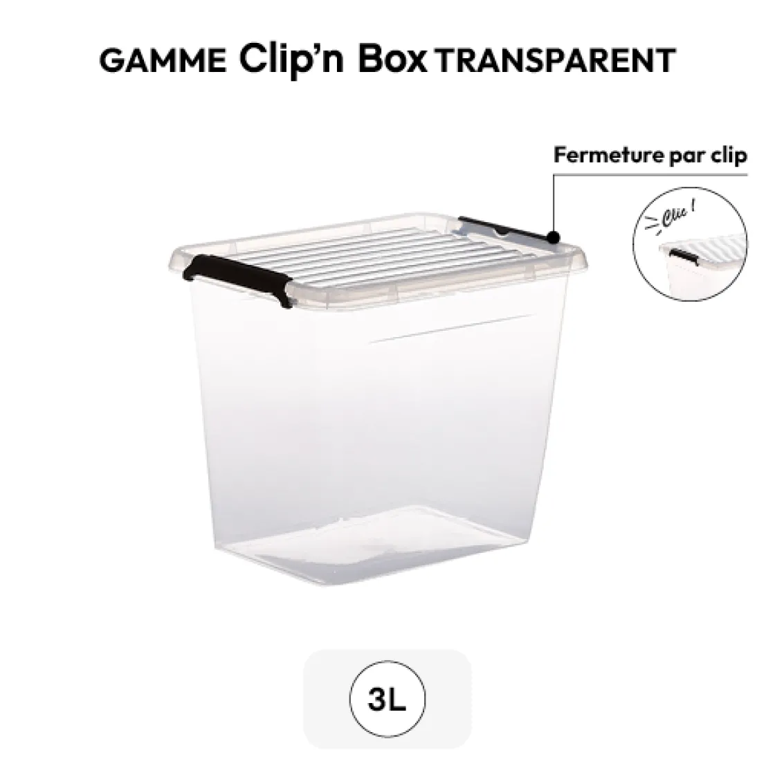 5five Boîte haute avec couvercle 3L