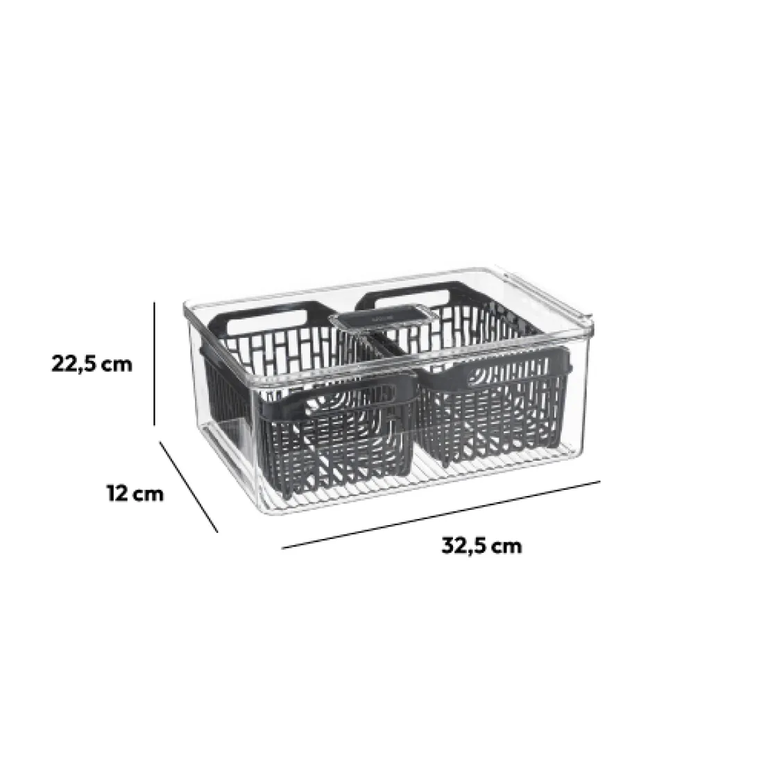 5five Boîte organiseur frigo 32x22cm,