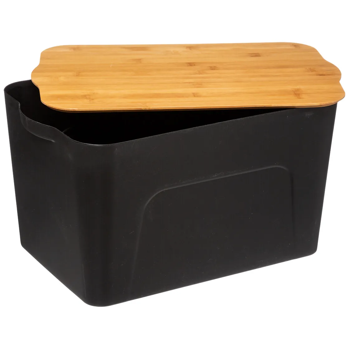 5five Boîte plastique couvercle bambou 24L