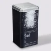 5five Boîte sel 1kg métal, Noir