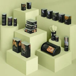 5five Boîte sel 1kg métal, Noir