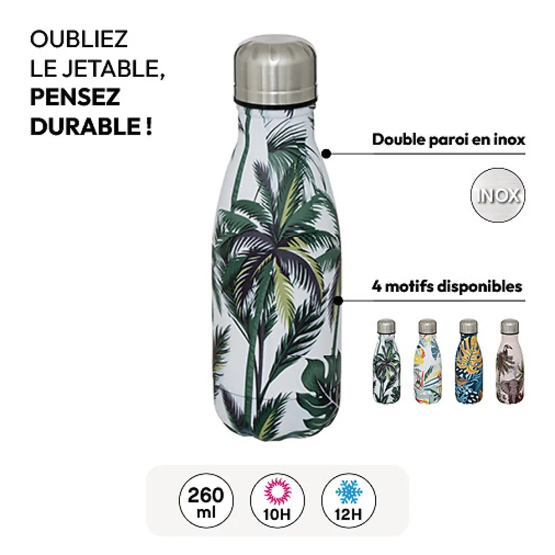 5five Bouteille isotherme tropical, 0,26L