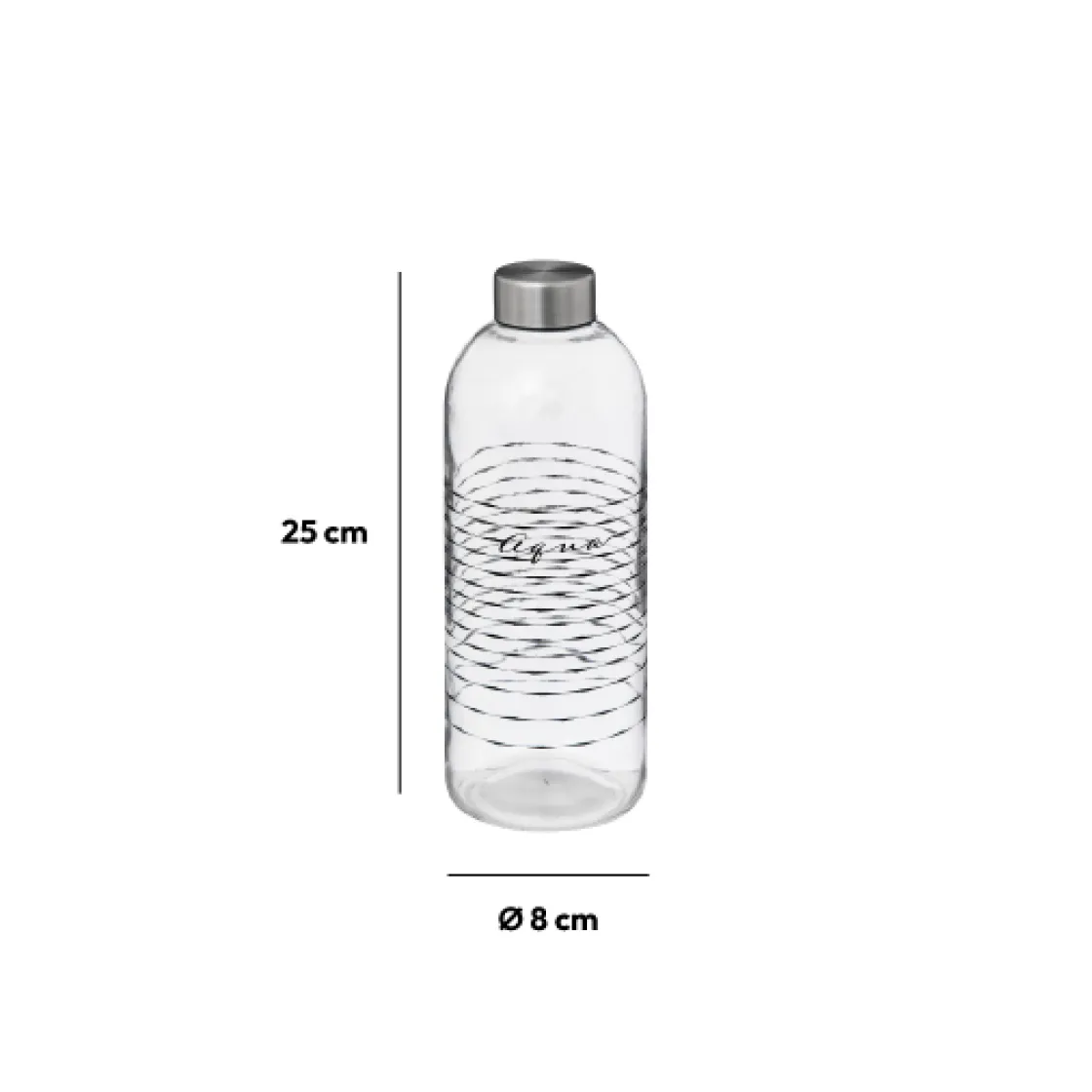 5five Bouteille réutilisable verre 1L