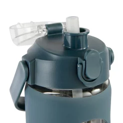 5five Bouteille verre et silicone + paille et housse - 1L