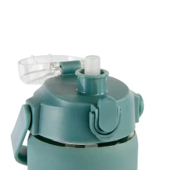 5five Bouteille verre et silicone + paille et housse - 1L