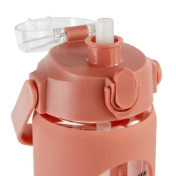 5five Bouteille verre et silicone + paille et housse - 1L