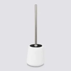 5five Brosse WC céramique, Blanc coton