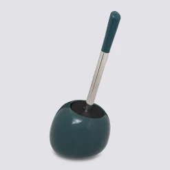 5five Brosse WC céramique, Bleu pétrole