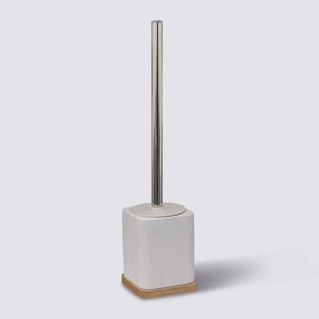 5five Brosse WC en résine, Blanc