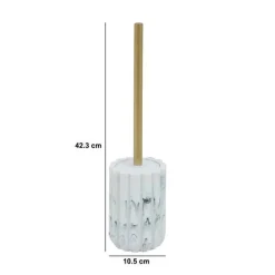 5five Brosse WC, H.42,3 cm, Blanc