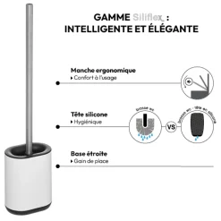 5five Brosse WC métal, Blanc