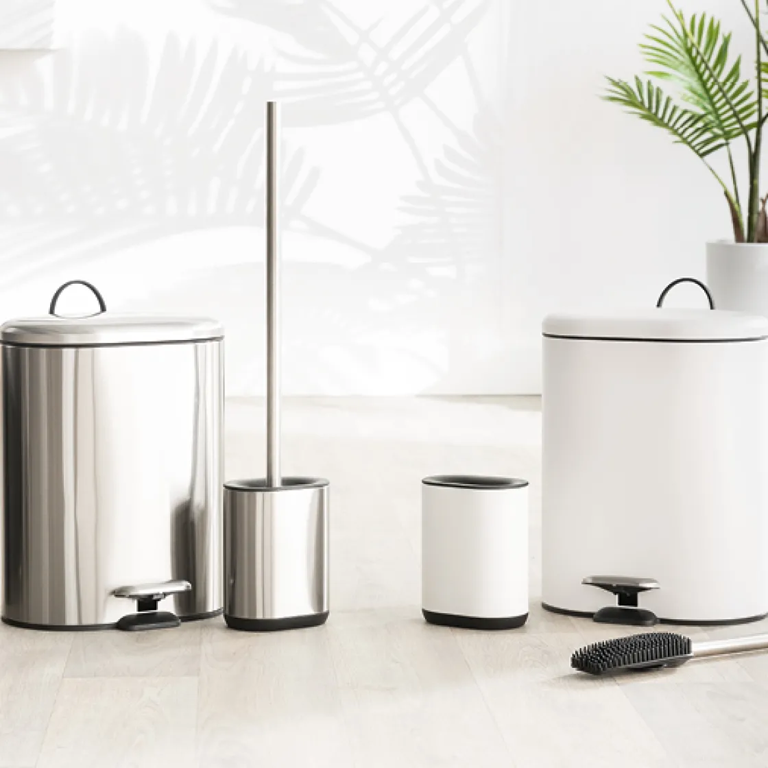 5five Brosse WC métal, Blanc