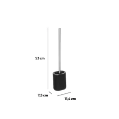 5five Brosse WC métal, Noir