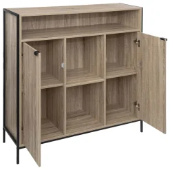 5five Buffet 2 portes, Effet chêne naturel