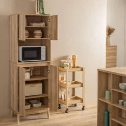 5five Buffet de cuisine 2 portes, Marron