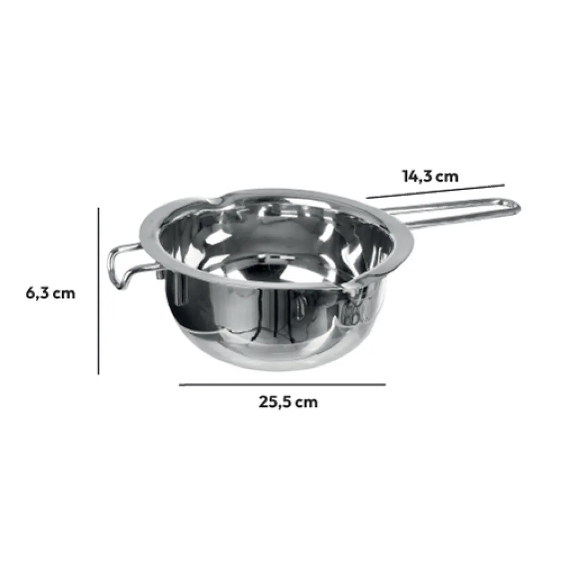 5five Casserole à bain-marie Inox, 14 cm