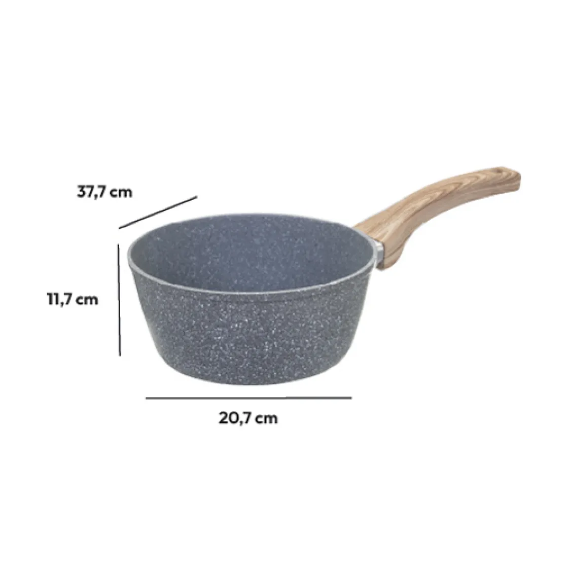 5five Casserole Aluminium forgé, 20 cm