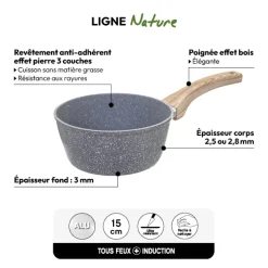 5five Casserole Aluminium forgé, 16 cm