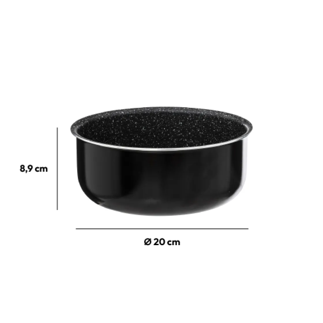 5five Casserole Aluminium pressé, 20 cm