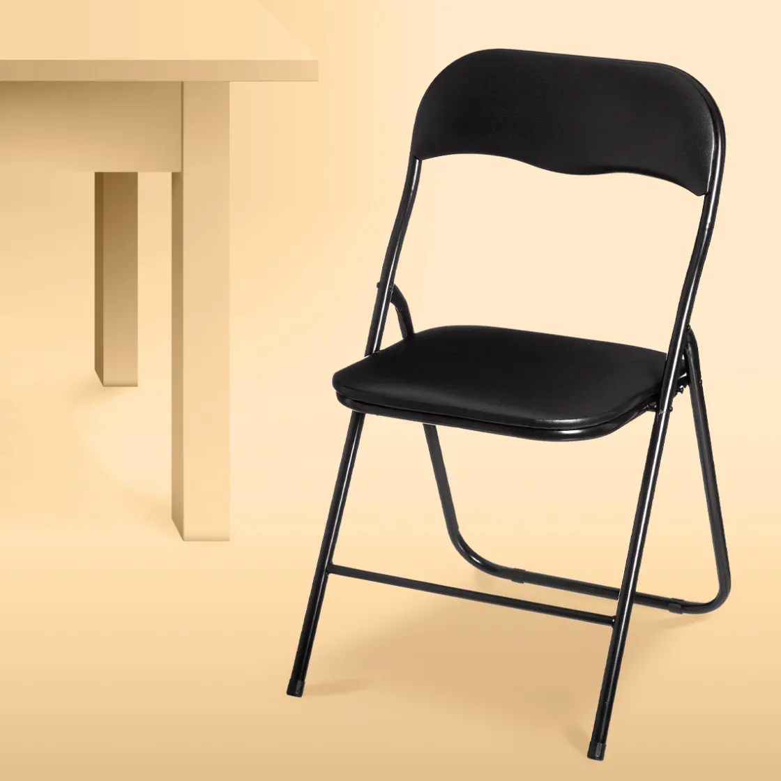 5five Chaise pliante, Noir