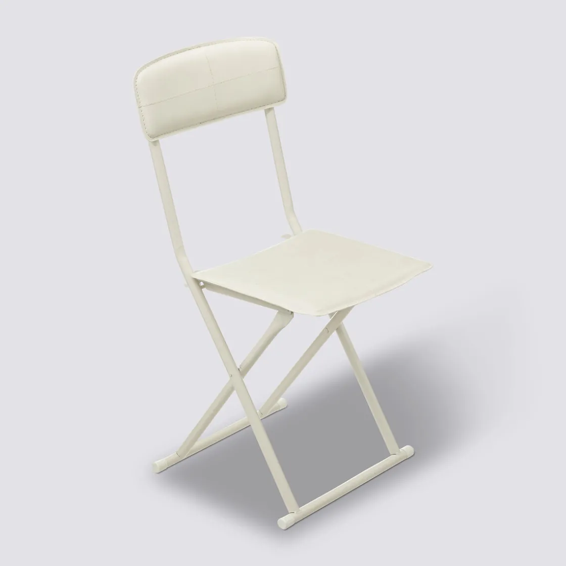 5five Chaise pliante simili cuir, Beige