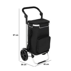 5five Chariot de course, 2 roues, Noir