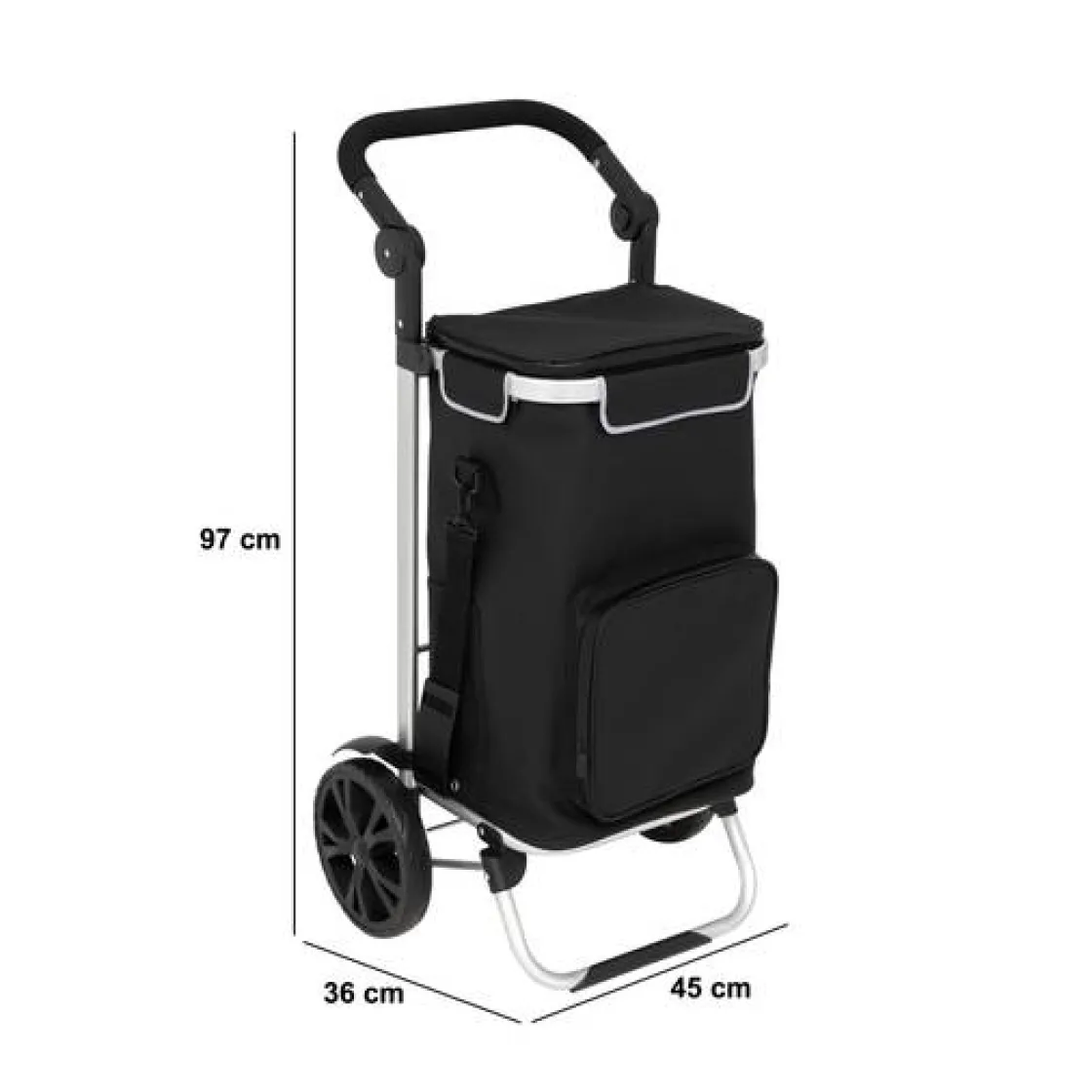 5five Chariot de course, 2 roues, Noir