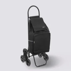 5five Chariot de course 6 roues, Métal noir