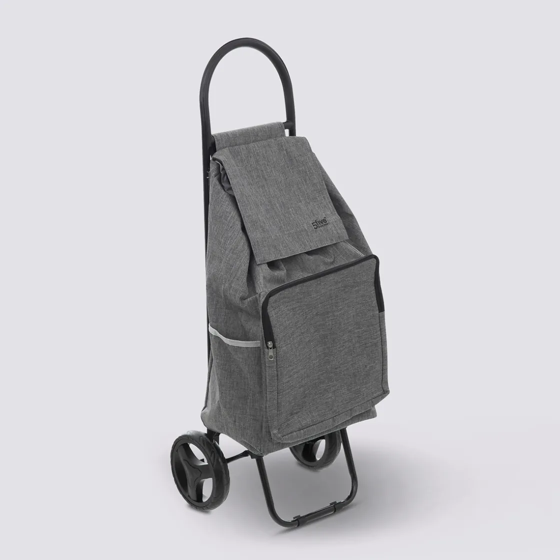 5five Chariot de course 2 roues, Métal gris