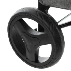 5five Chariot de course 2 roues, Métal gris