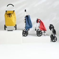 5five Chariot de course pliable 2 roues, Bleu pérole