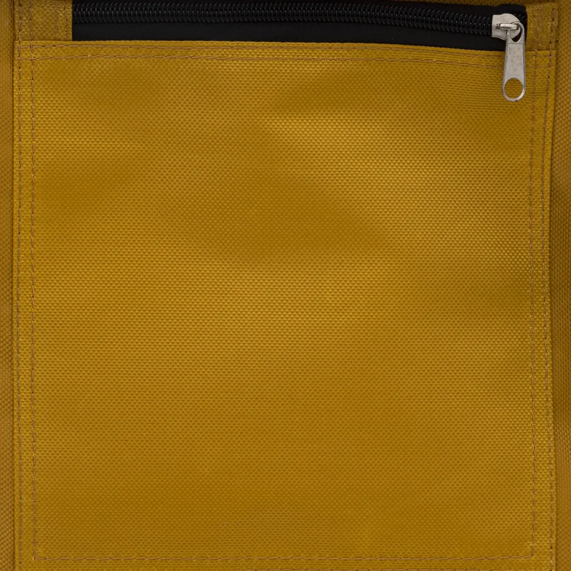 5five Chariot de course pliable 2 roues, Jaune moutarde