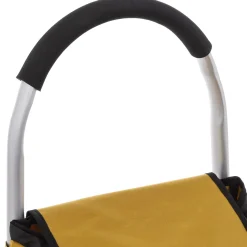 5five Chariot de course pliable 2 roues, Jaune moutarde