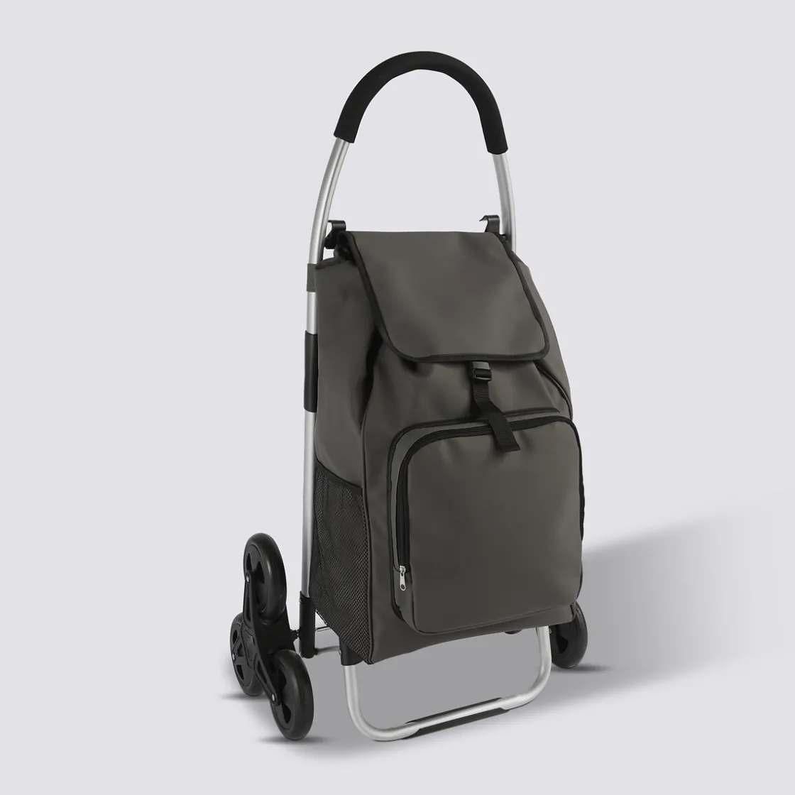 5five Chariot de course pliable 6 roues 36L, Vert kaki