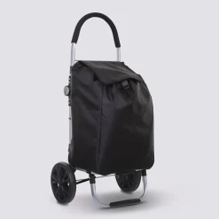 5five Chariot de course pliable 2 roues, Noir