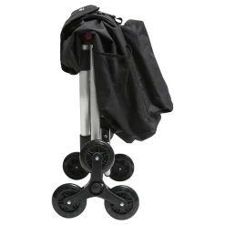 5five Chariot de course pliable 6 roues, Noir