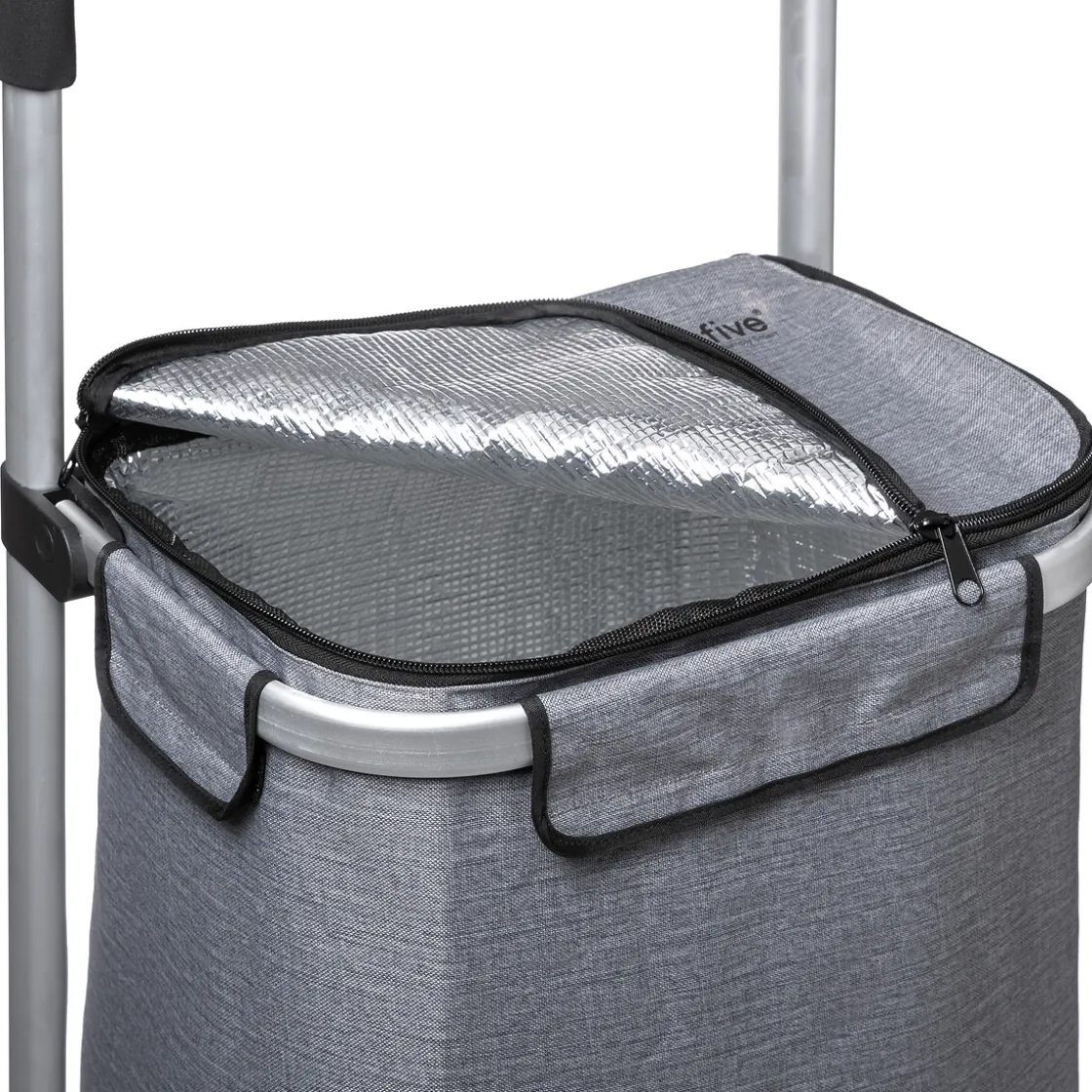 5five Chariot de courses fraîcheur, Gris