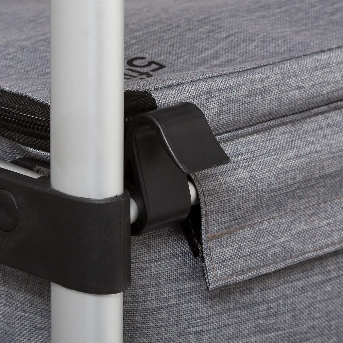 5five Chariot de courses fraîcheur, Gris