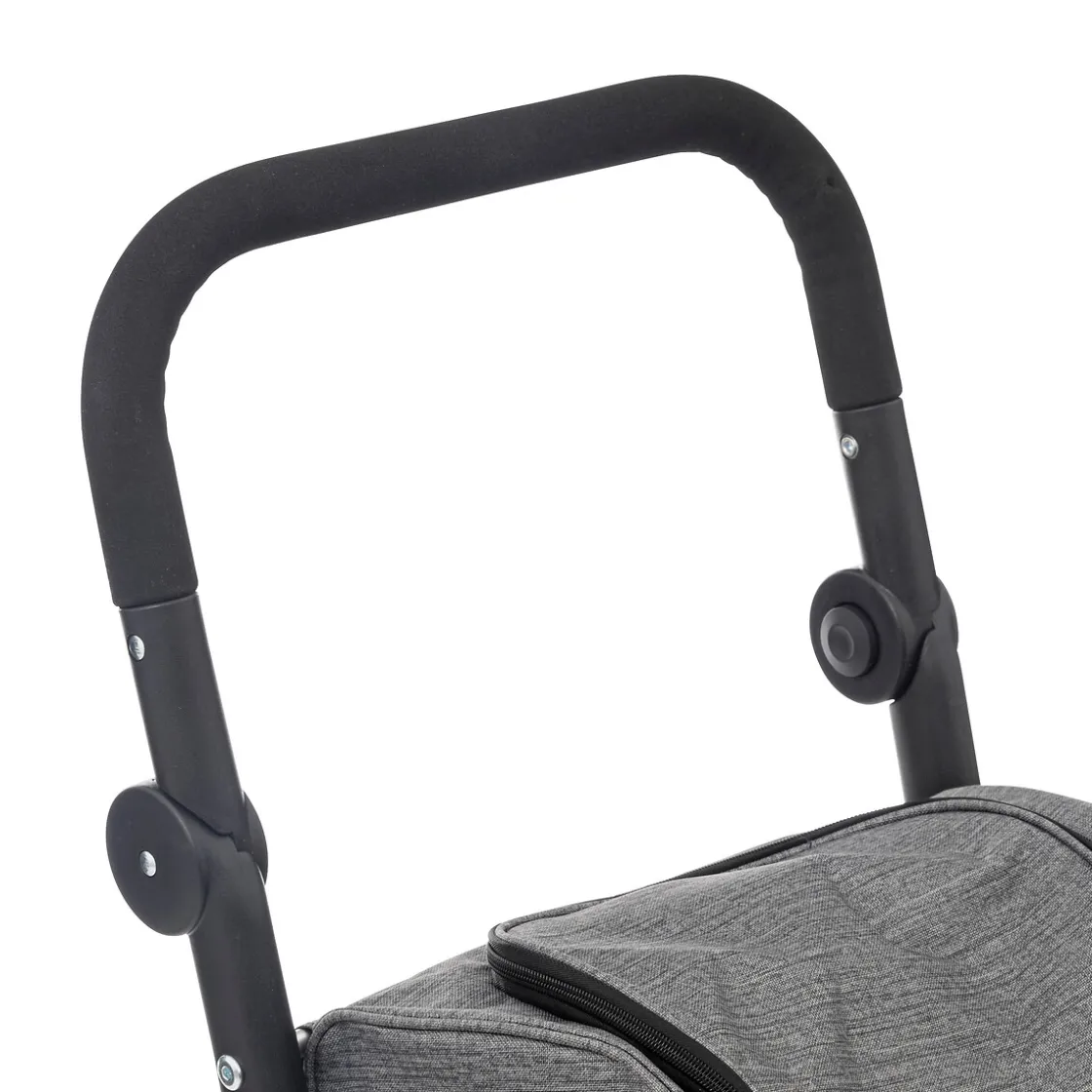 5five Chariot pliant 4 roues, Gris