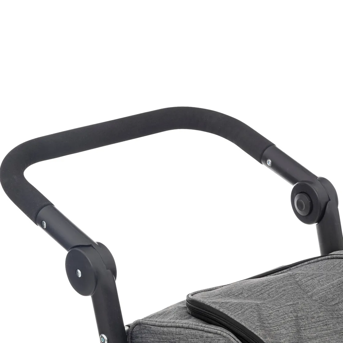 5five Chariot pliant 4 roues, Gris