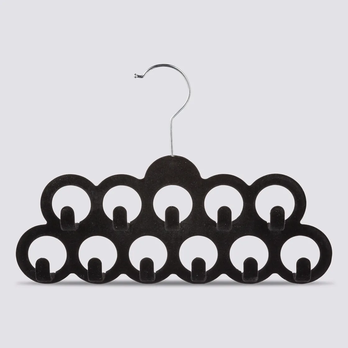 5five Cintre à ceintures en feutrine, Noir