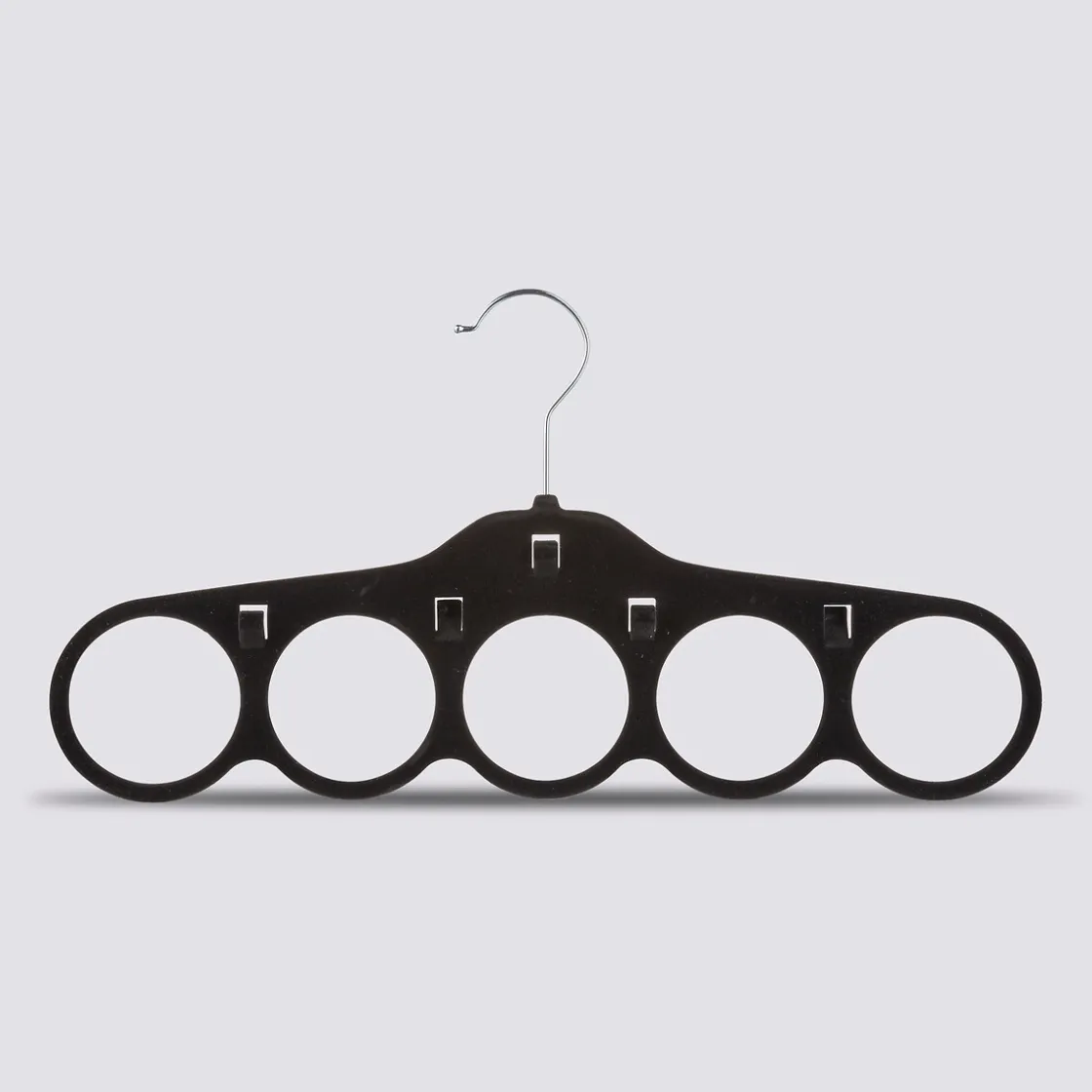 5five Cintre à foulards en feutrine, Noir