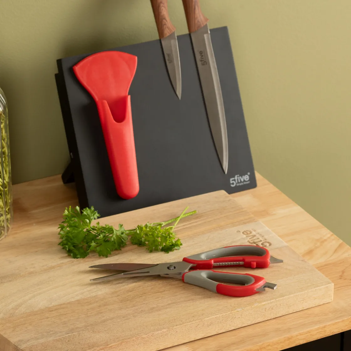 5five Ciseaux multi-fonctions, Rouge