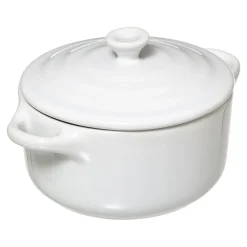5five Cocotte céramique 10 cm, Bambou et Blanc