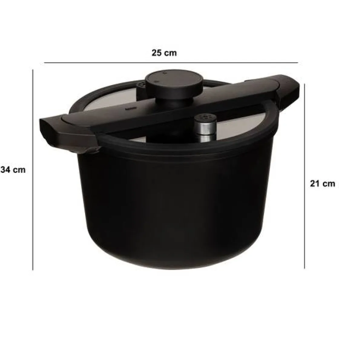 5five Cocotte-minute, fonte et aluminium, 6L - Noir