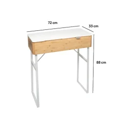 5five Coiffeuse avec miroir, bambou