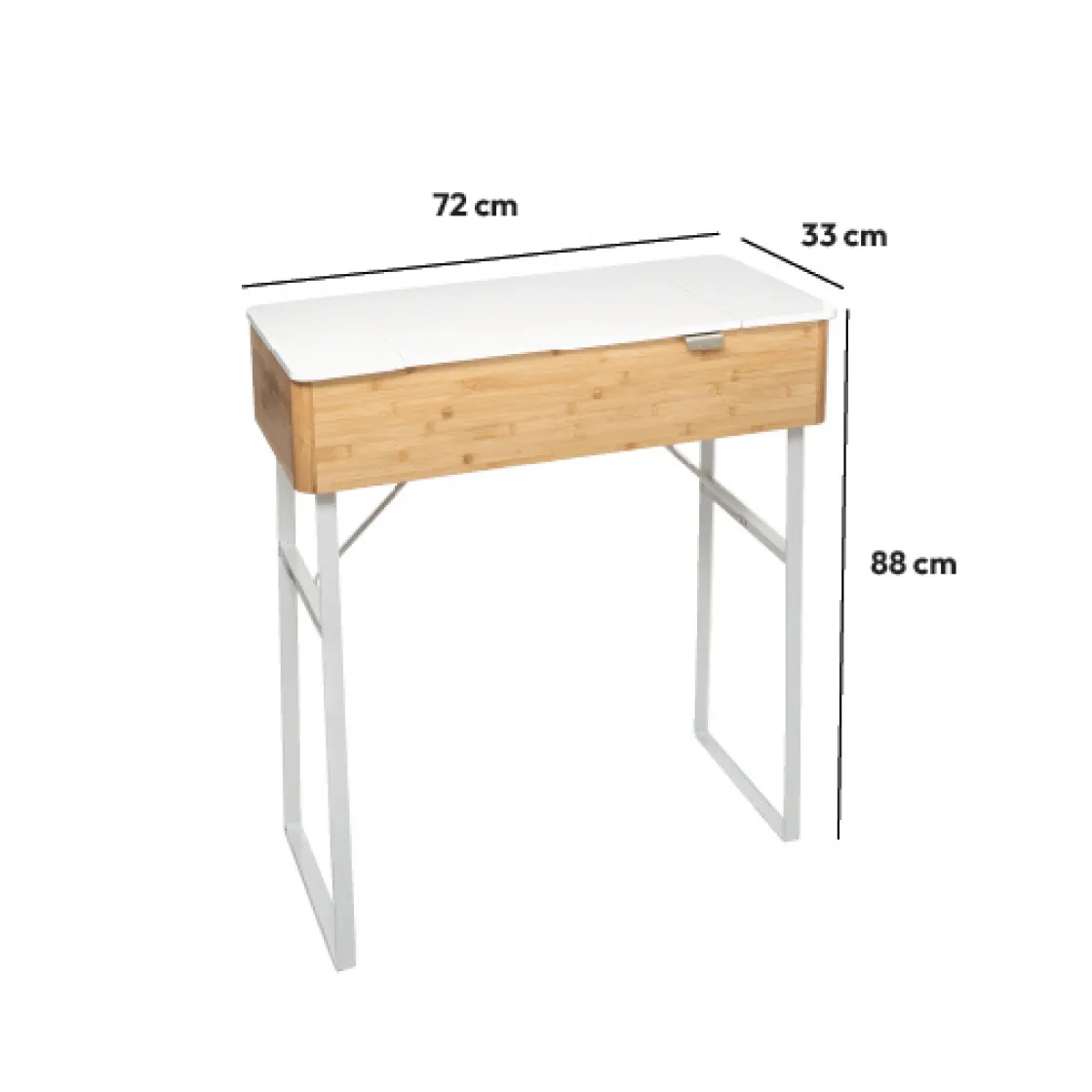 5five Coiffeuse avec miroir, bambou